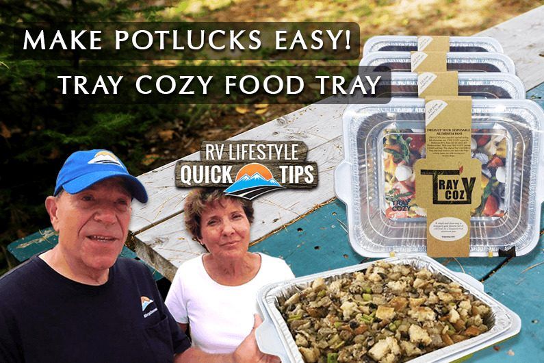 RV Quick Tip: Great way to serve food at a campground pot luck 1
