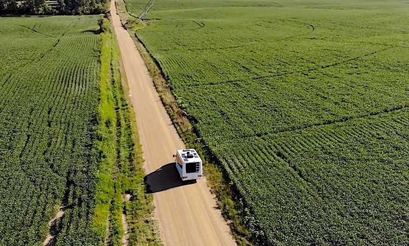 photo on the way to camping in Michiana