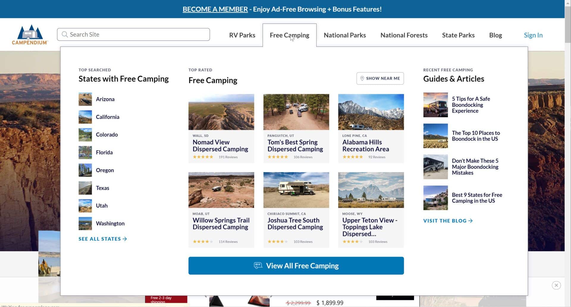 Campendium Free RV Campging Sites - RV Camping Ultimate Guide - RV Lifestyle