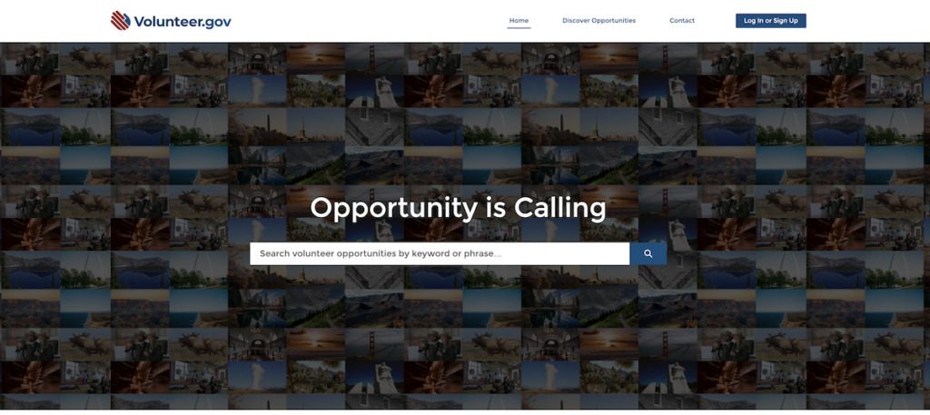 For info on Volunteering at National Parks, the volunteer.gov website lists openings across the country