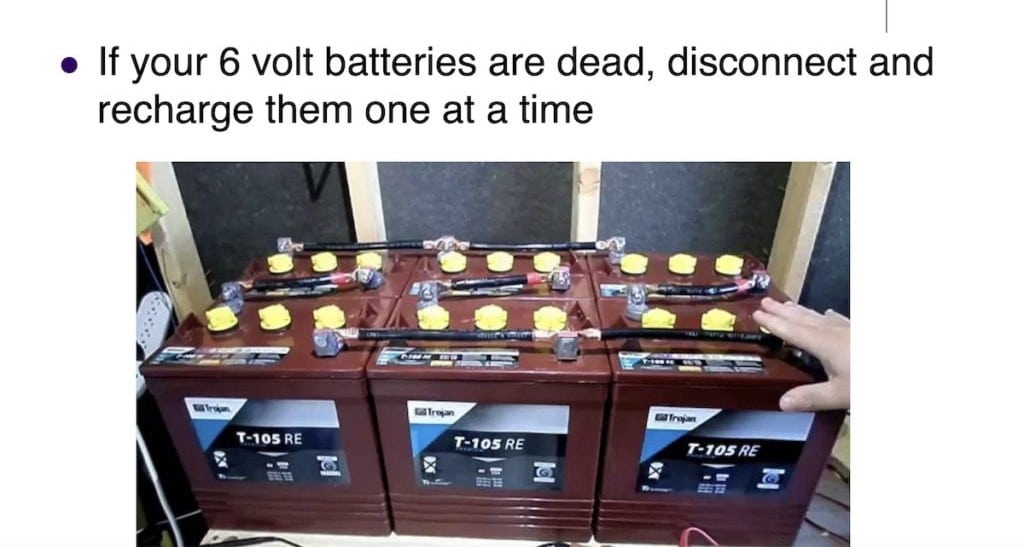 charge 6 volt batteries separately