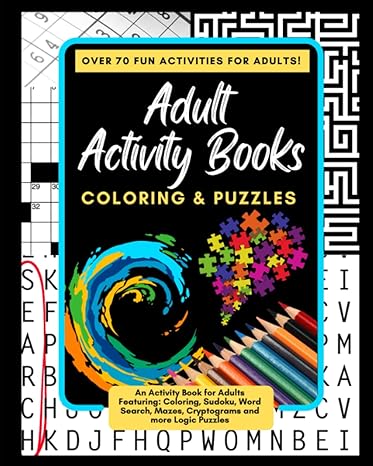 Adult Activity Books Coloring and Puzzles